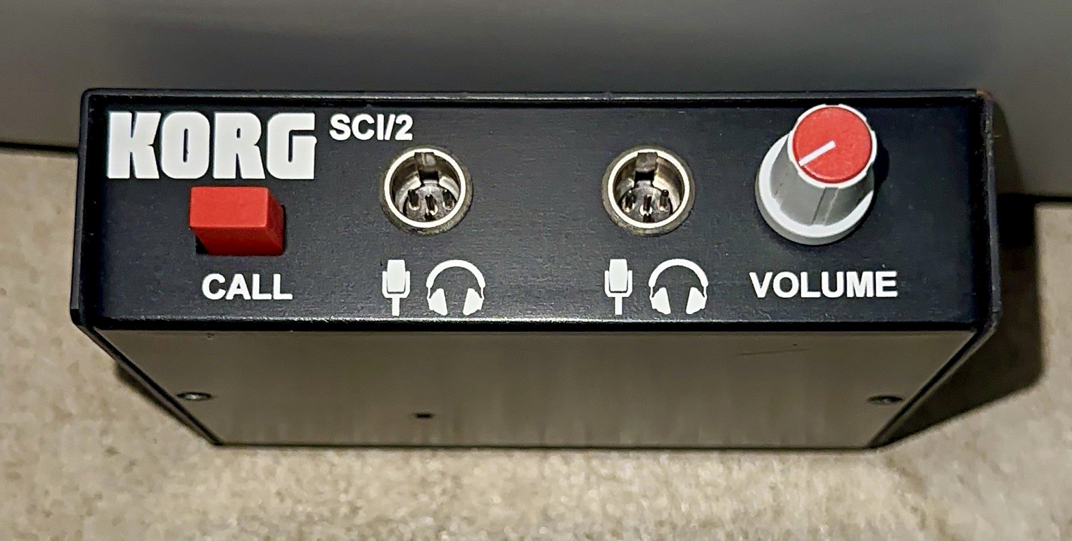 Vintage KORG SCI/2 Intercom Talkback Station Box- Ultra Rare Studio Remote Gear