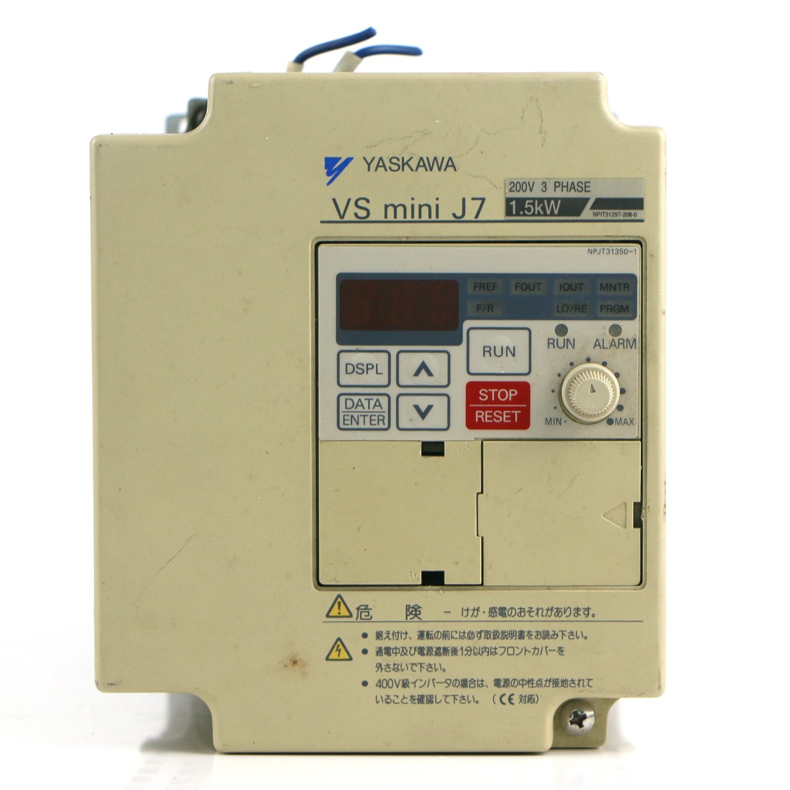 Used Yaskawa CIMR-J7AAB1P5 1.5KW 220v MINI J7