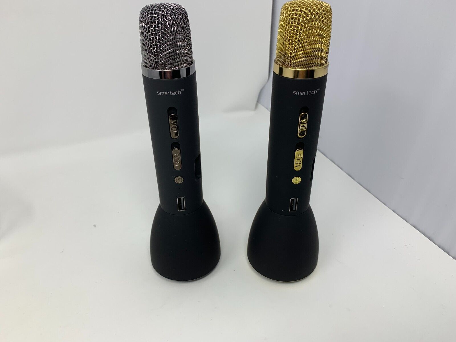 Smartech Wireless 2-Pack Karaoke Mic Set ( 1 Gold and 1 Pewter)