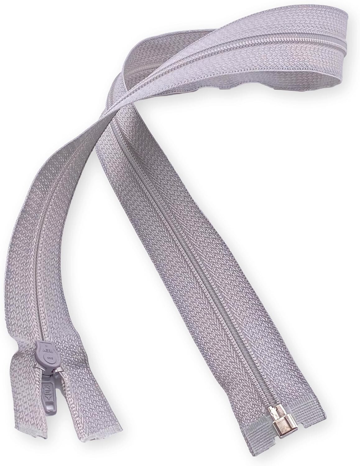Rey SP60-804 Nylon Zippers (Pack of 25), Grey Heather Color (804), 23.62" Long