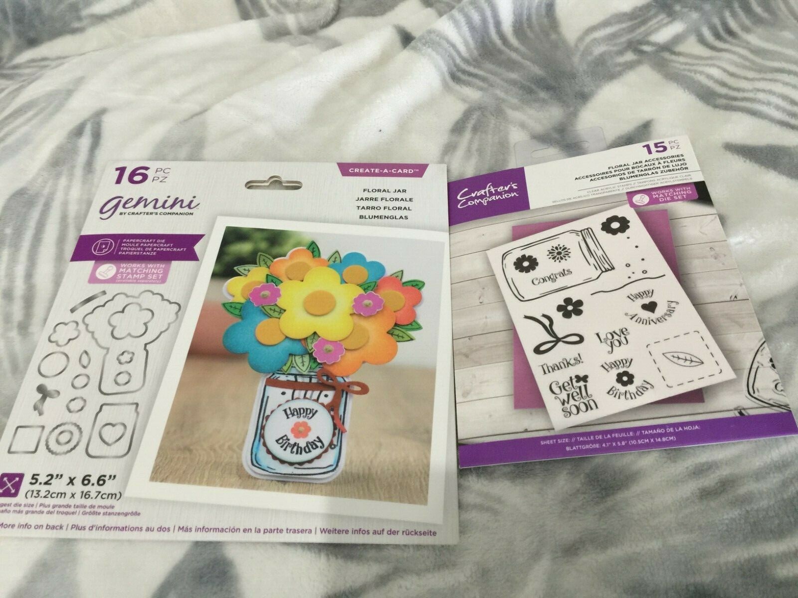 Gemini Stamp & Die SHAPED CARD BASE FOR HER Crafters Companion New