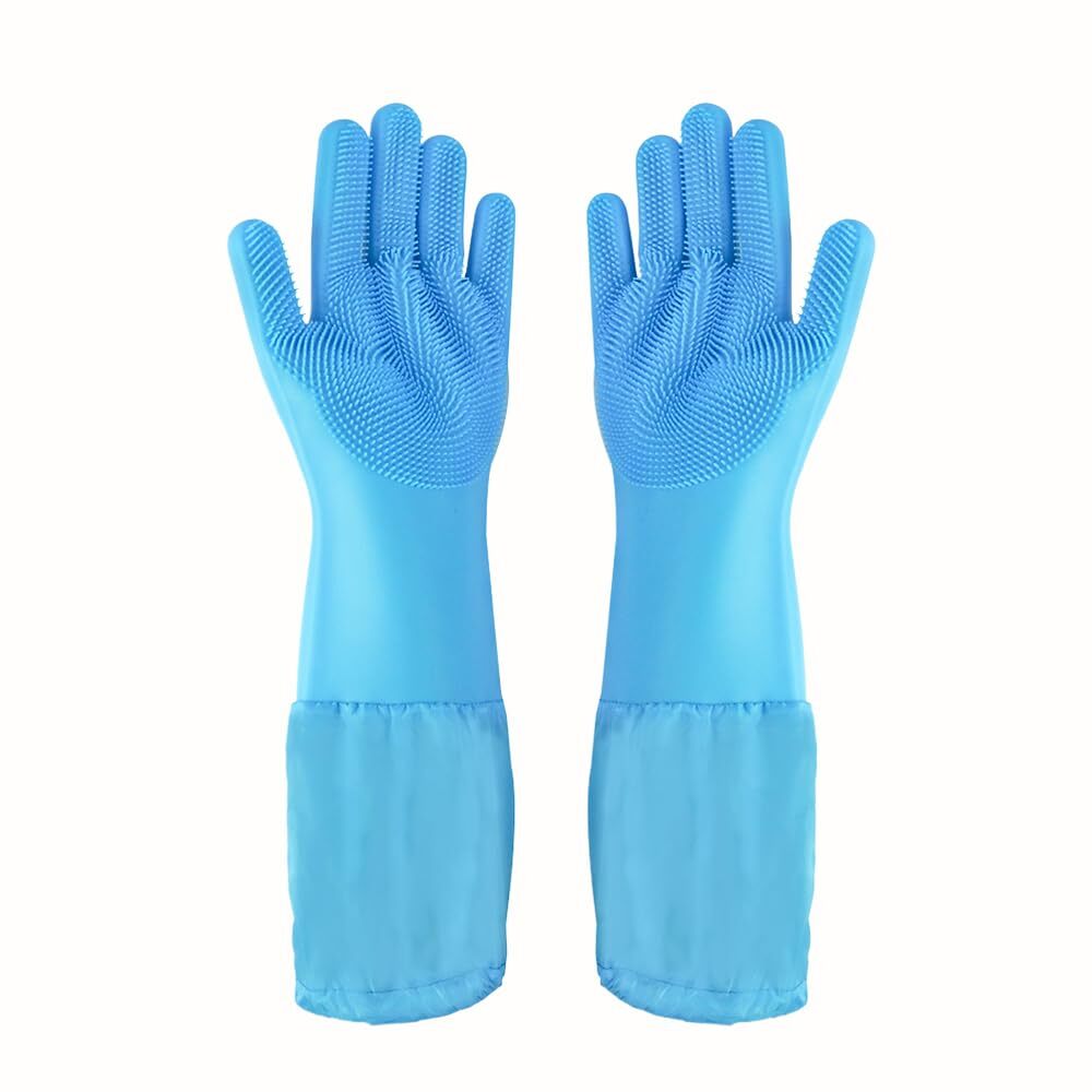 1 Pair Pet Grooming Gloves Hair Remover Dog Washing Gloves for Cats Dogs Rabbits