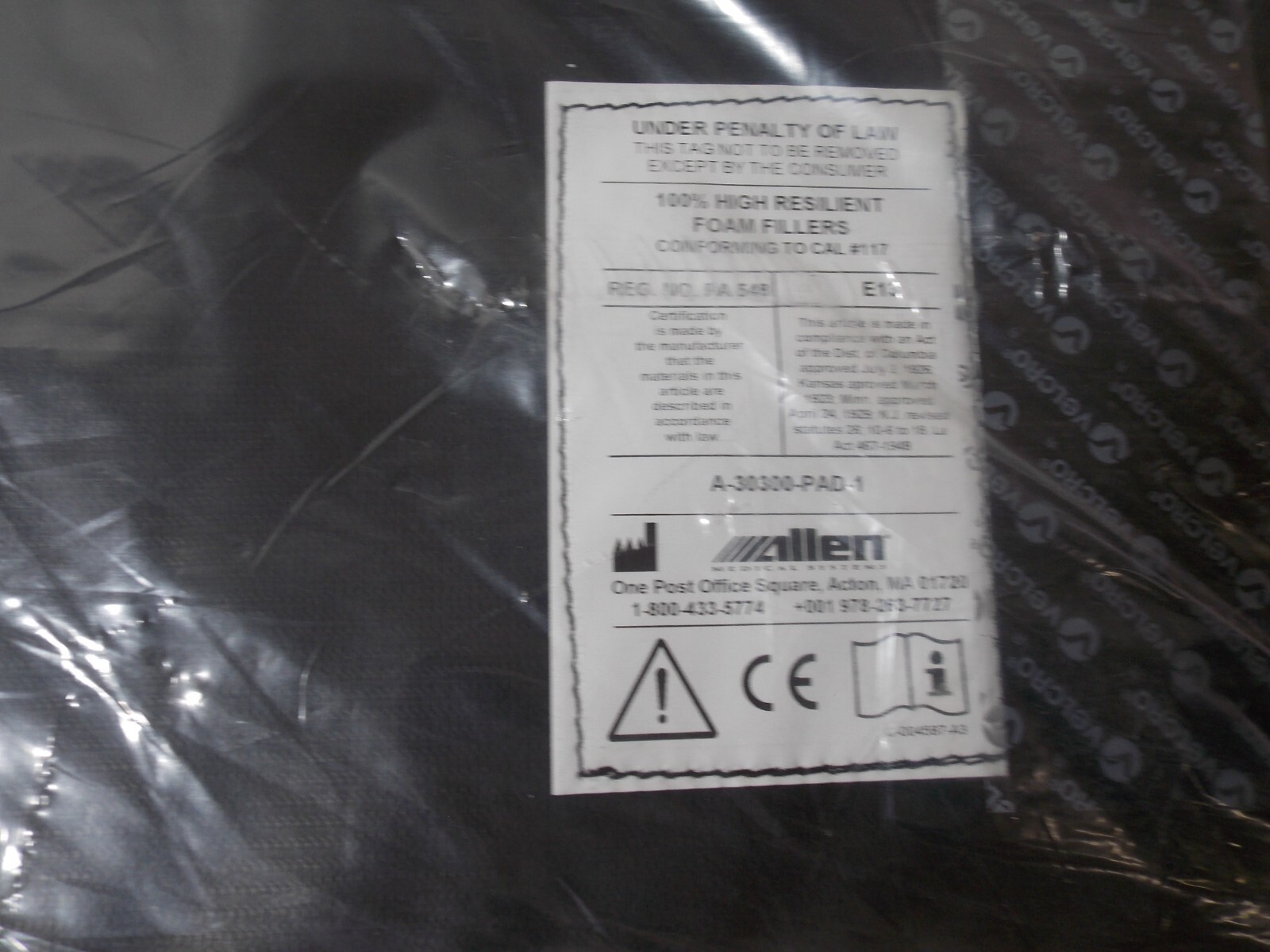 ALLEN MEDICAL SURGICAL REPLACEMENT TABLE PAD  34" X 16" (LAM-2656)