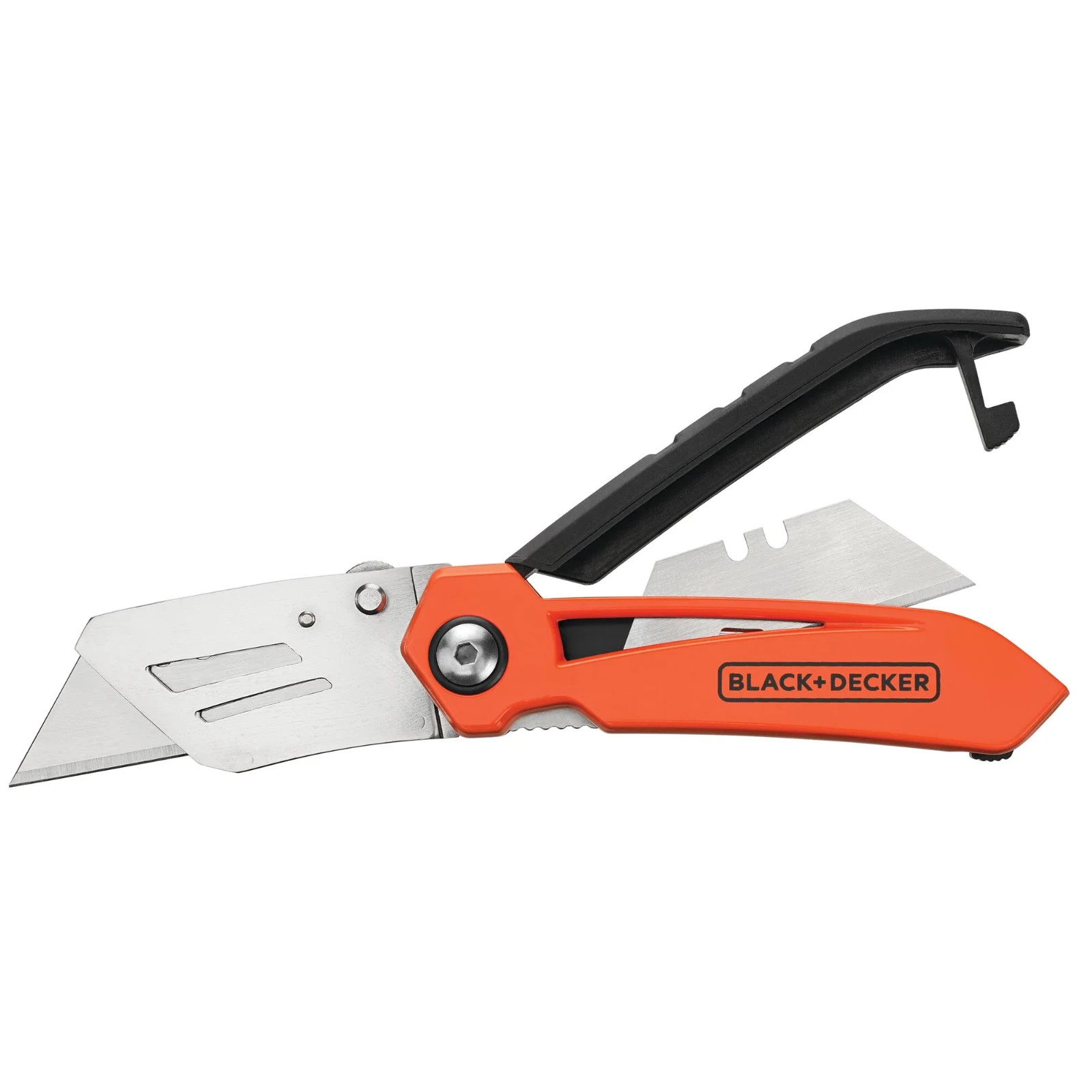 Folding Box Cutter (2-pack) Utility Pocket Knife with Blade Storage BDHT10002RP