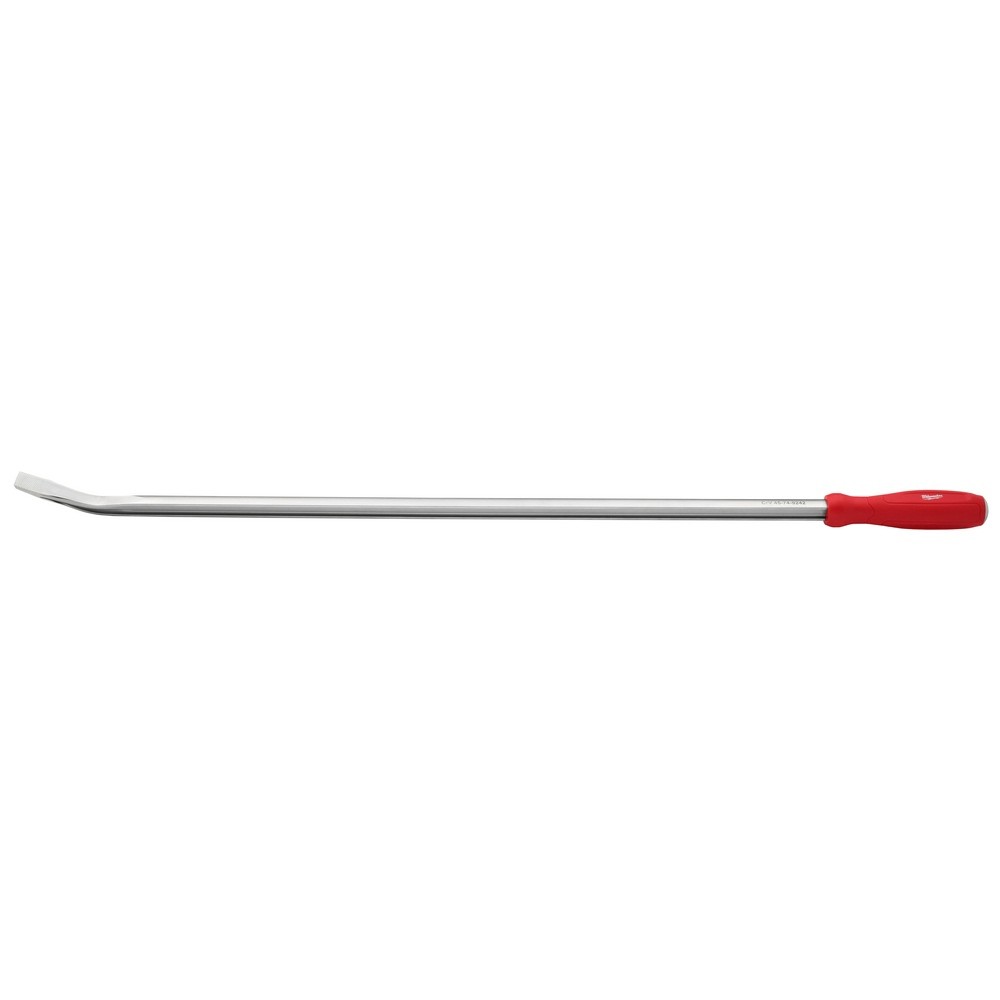Milwaukee 45-74-9242 42 in. Chrome Finish Pry Bar, Anti-Slip Tri-Lobe Handle