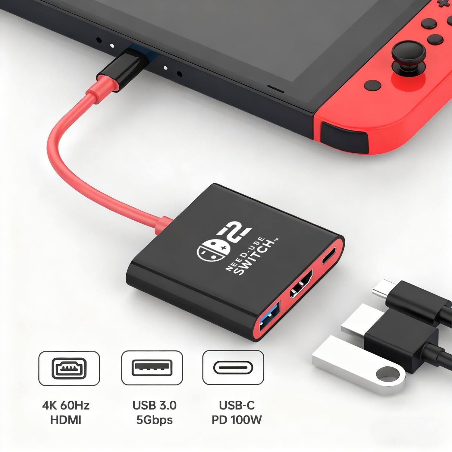 Switch 2 Dock for Nintendo Switch Docking Station, Upgrade for Nintendo Switc...