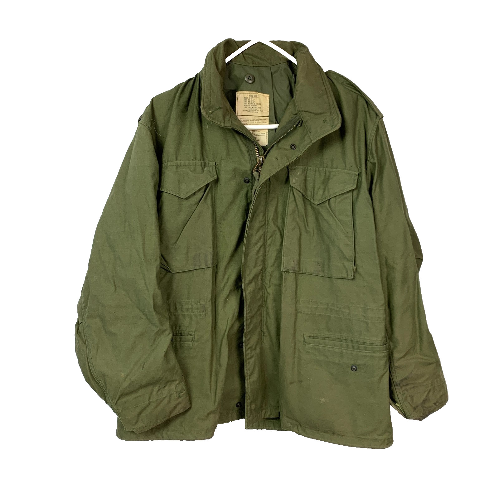 USMC Cold Weather Field Green Military Jacket Medium Short 8415-00-782-2938
