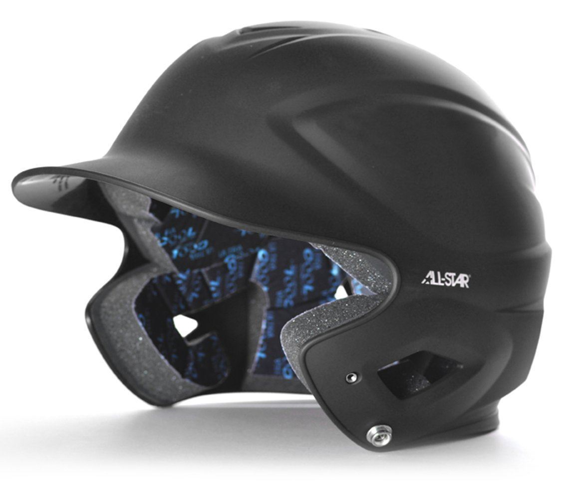 All-Star System Seven Matte Finish Batting Helmet (Black, 6 1/2" - 7 3/4")