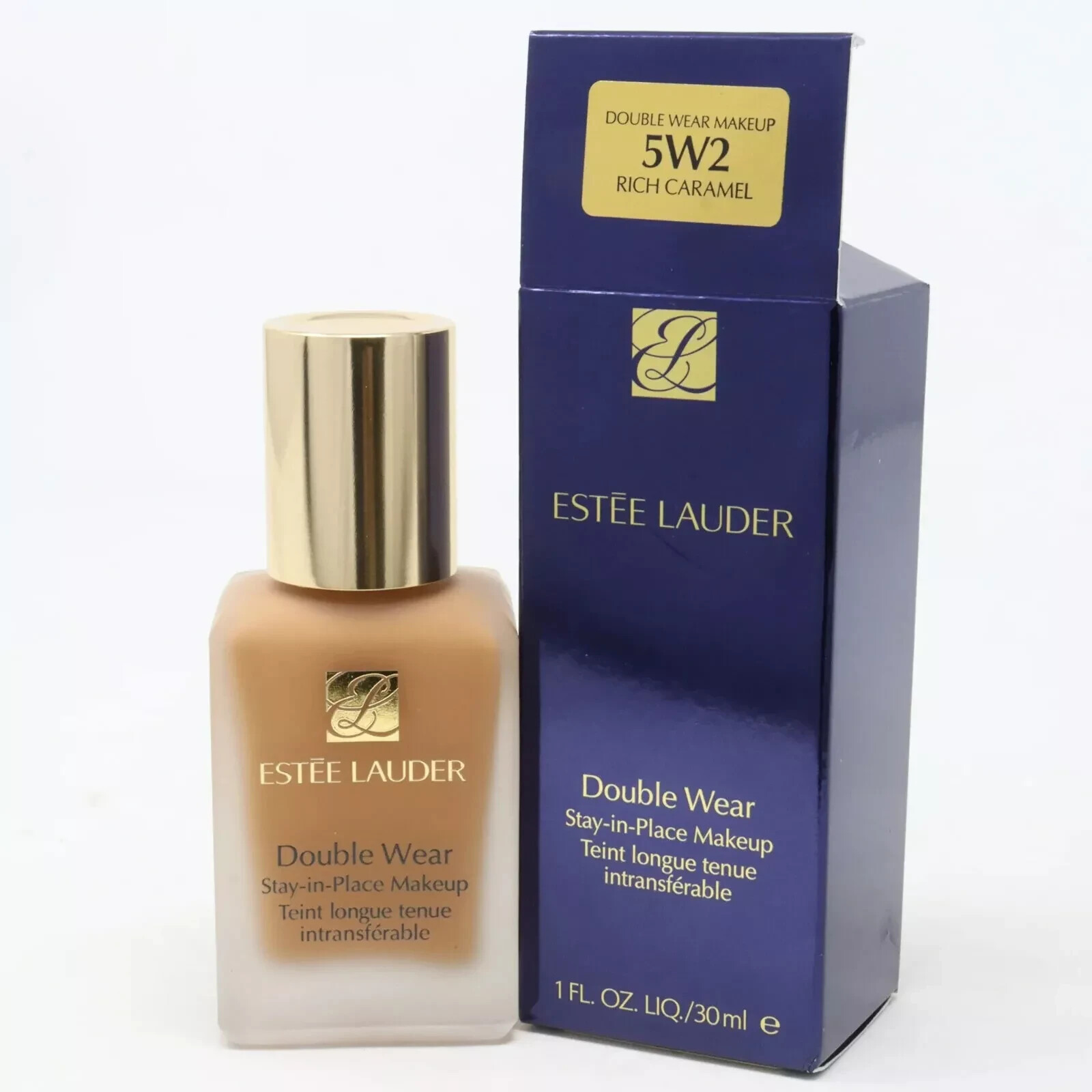 Estee Lauder Double Wear Stay in Place Makeup 1 oz, 5W2 Rich Caramel, New SEALED