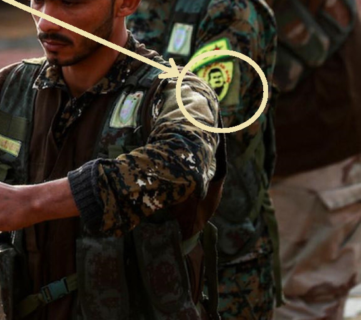Anti-Isis Kurdish Fighter PESHMERGA vêlkrö INSIGNIA Figurehead Öcalan RÊBER APO