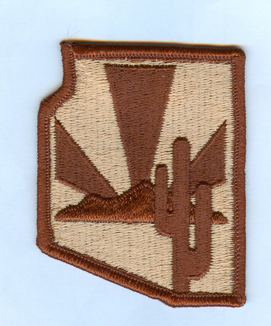 ARIZONA NATIONAL GUARD SHOULDER PATCH - DESERT SUBDUED (TYPE 1) .....  X