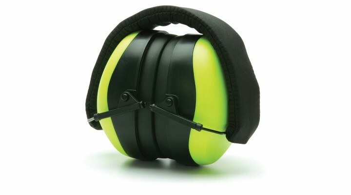 Pyramex PM8031 LIME GREEN, PM80 Series Economy Gun Range Shooting Ear Muffs