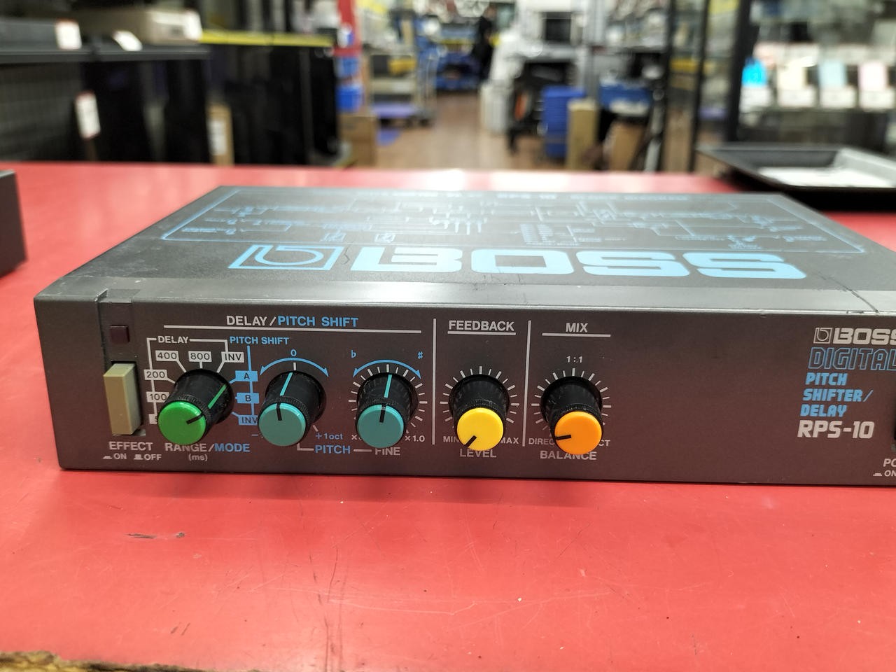 BOSS RPS-10 Digital Pitch Shifter Delay Micro Rack Guitar Effects Unit vintage
