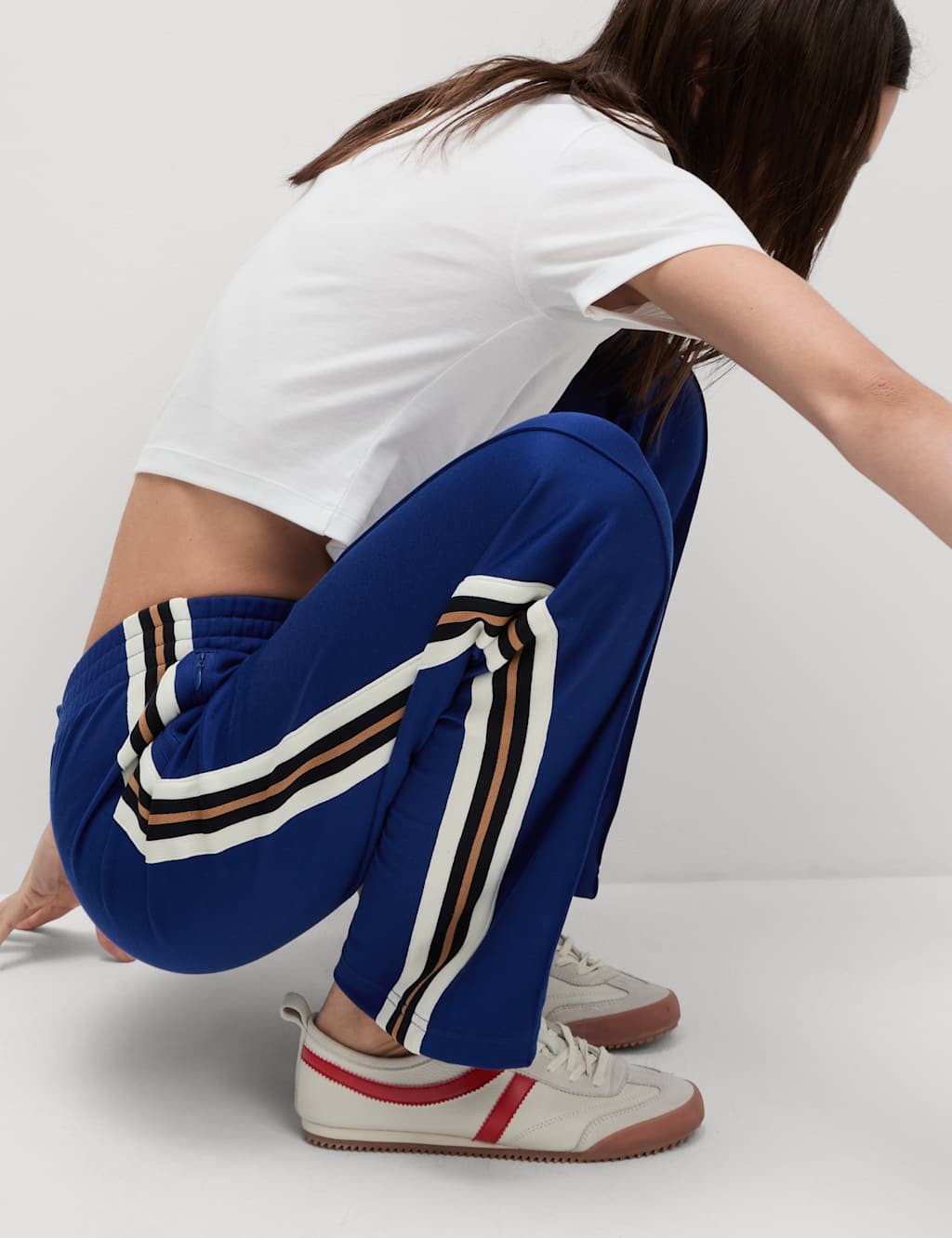 Marks & Spencer Womens Joggers in Dark Blue - M&S