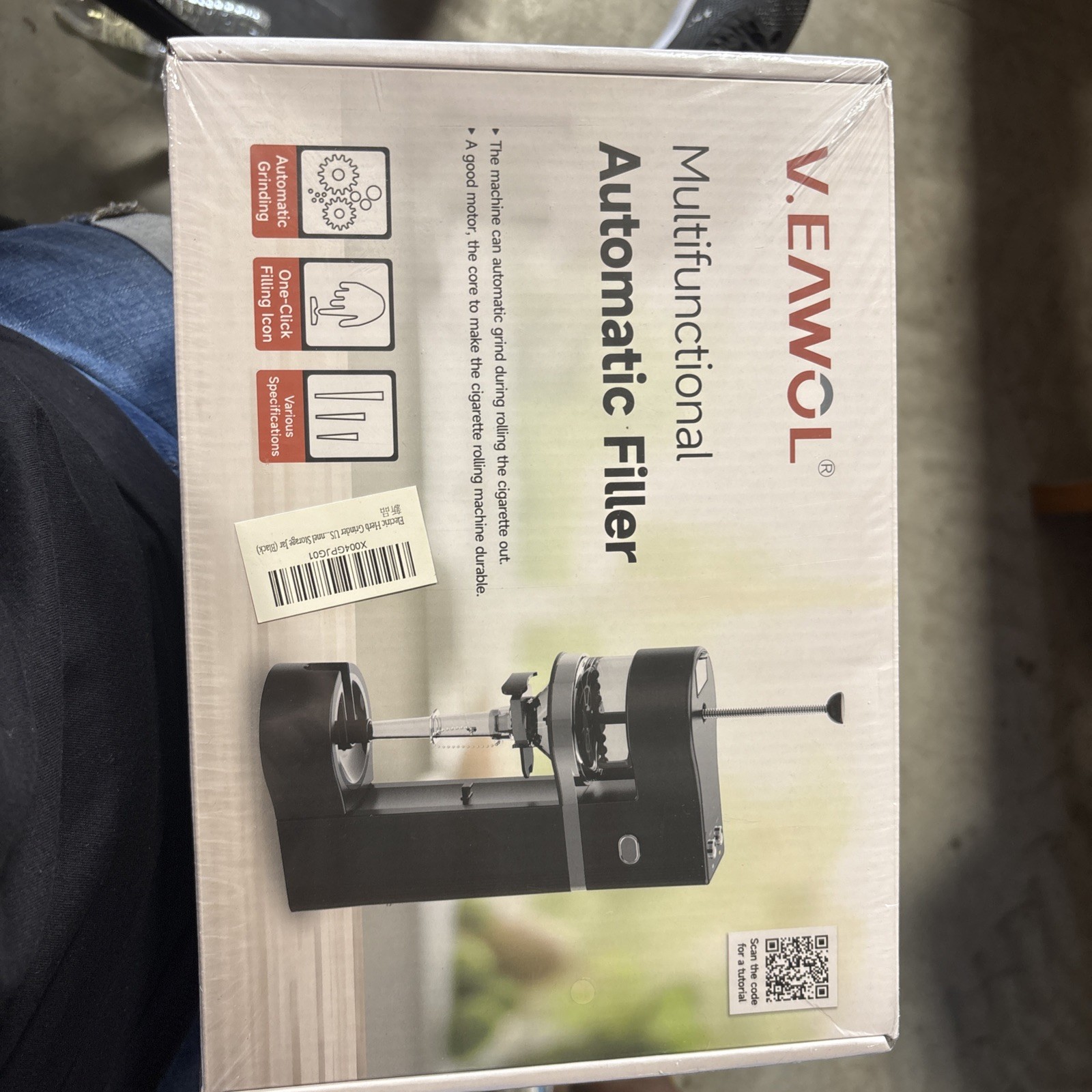 v.eawol multifunctional automatic filler for cone cigarettes