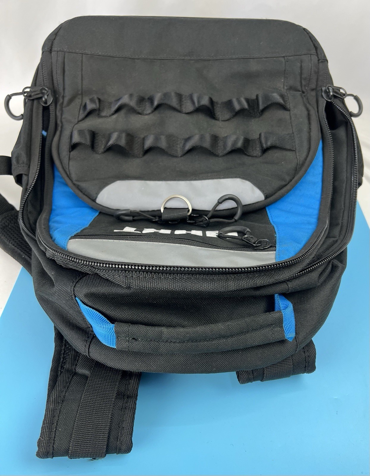 HART HSSB1 Tool Backpack Black/Blue/Gray Polyester Zip Closure