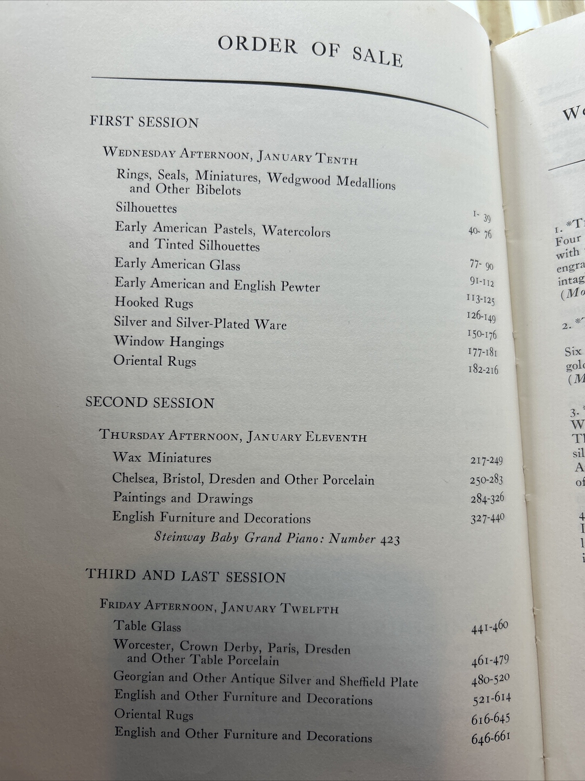 Parke-Bernet Catalog: Rev. Glenn Tilley Morse Collection- 1951
