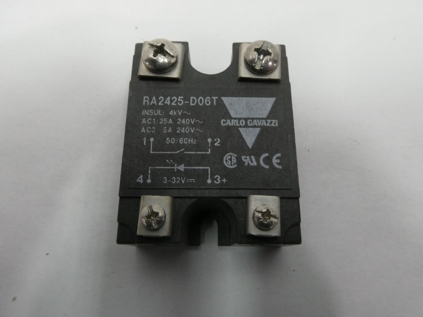Carlo Gavazzi RA2425-D06T Solid State Relay 240v-ac 3-32v-dc