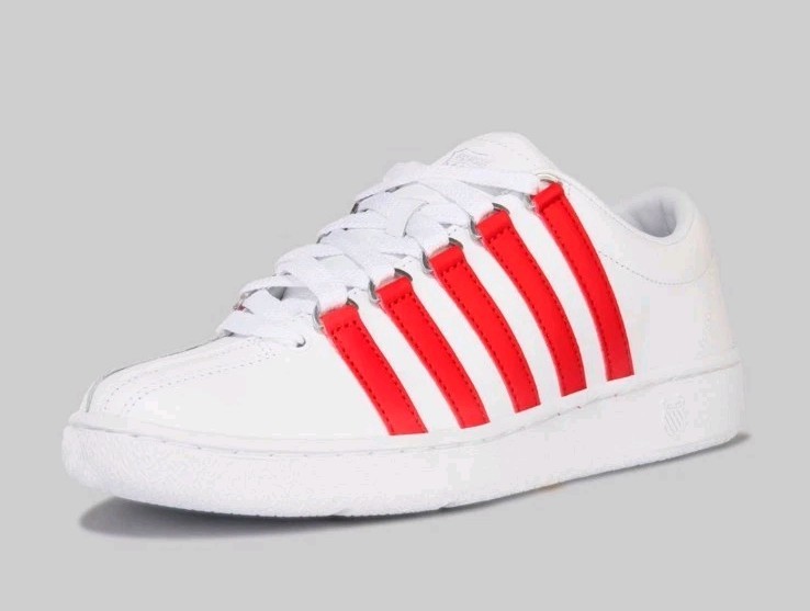 K-Swiss Mens Classic Lx 03343 11 White/red Men's Tennis Shoe's