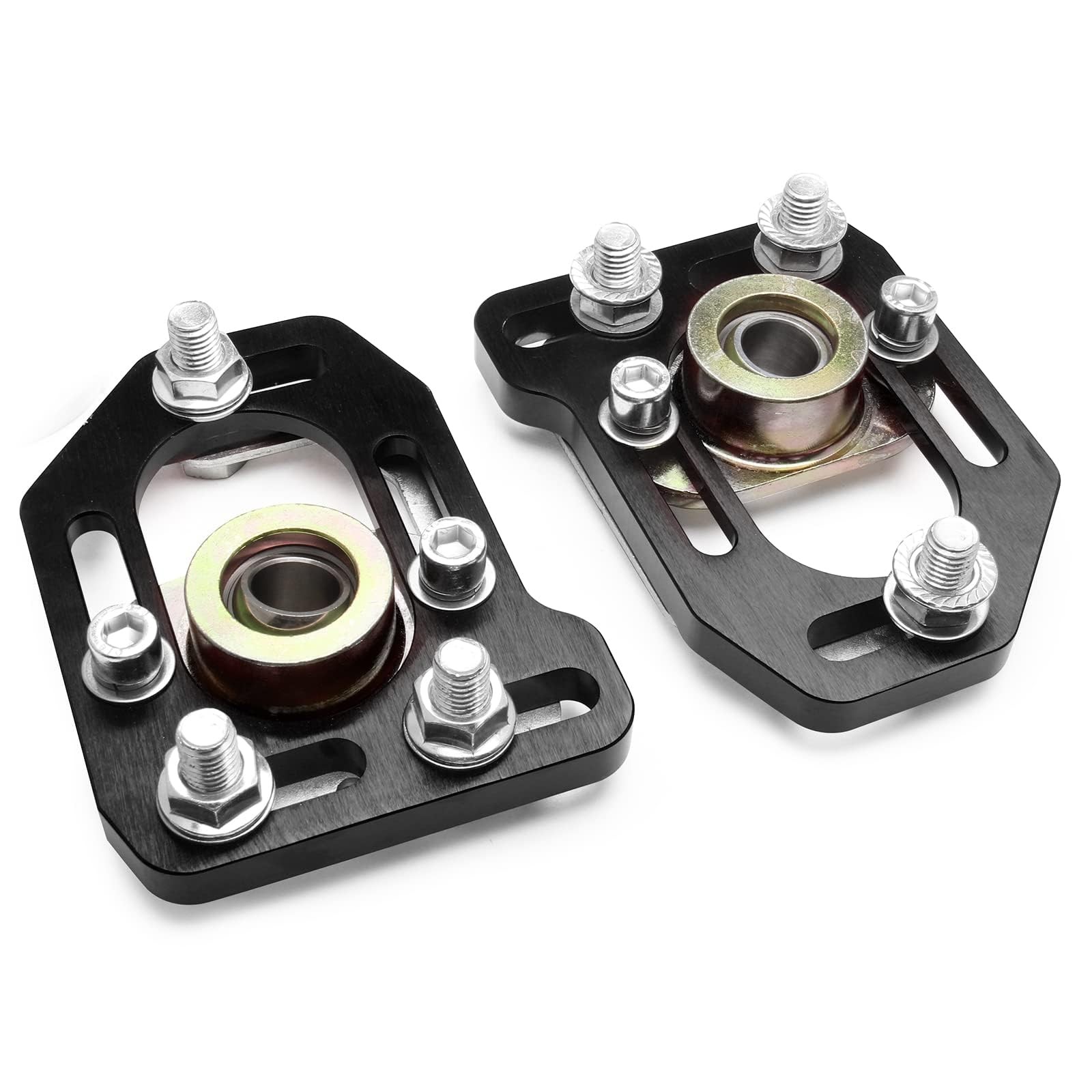 HTRACING 2 Pcs Caster Camber Plates Compatible with Mustang 1979-1989 Front Adju