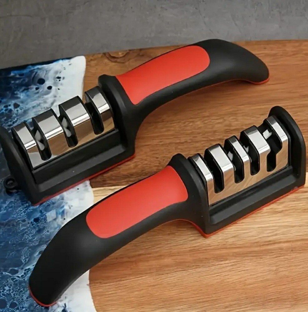 Multi-Functional Hand-Held Knife Sharpener With Detachable Grinding Head