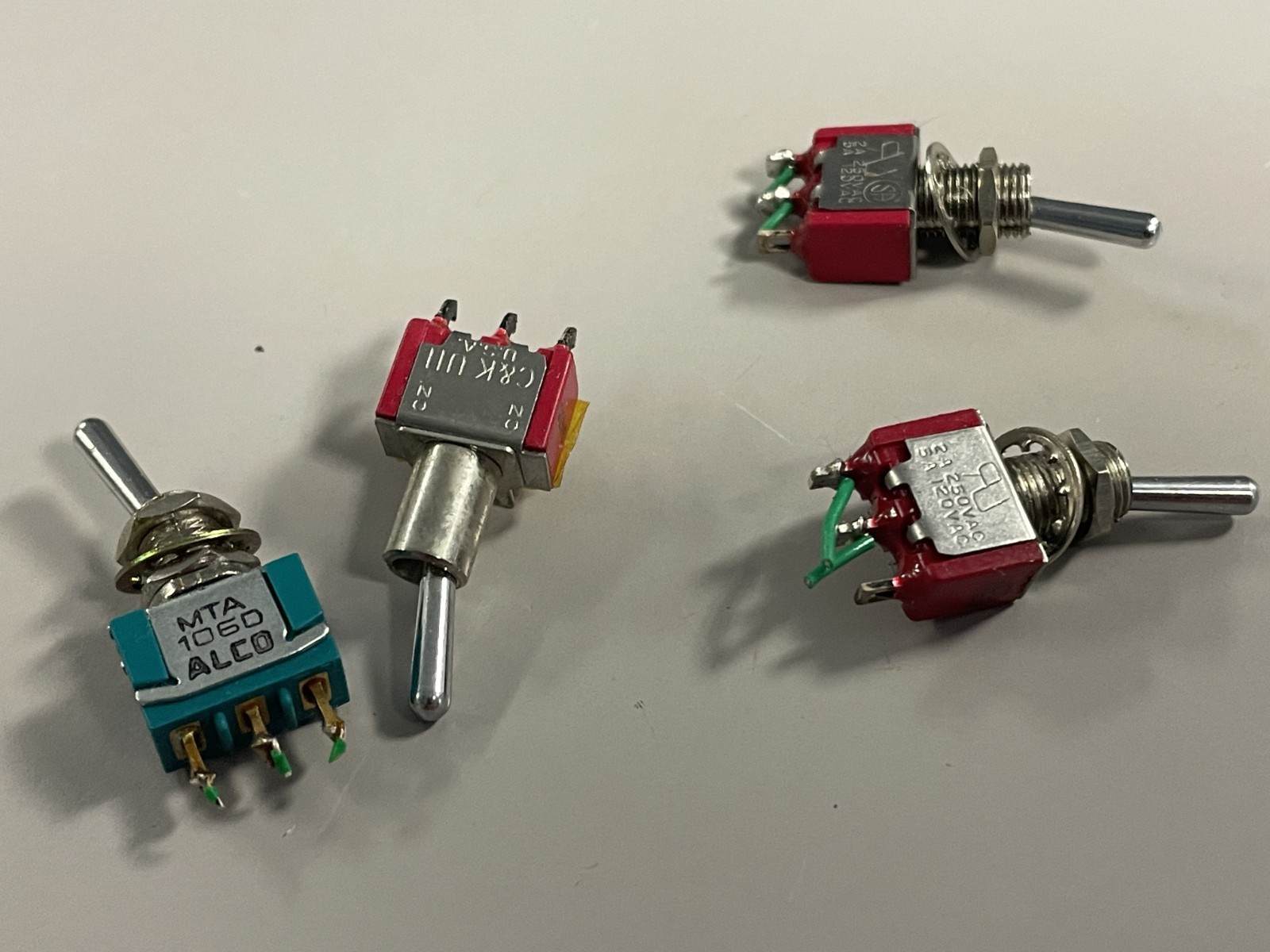 Mixed Lot 20 Plus Push Button/Toggle Switches - Lights - Segment Display - Used