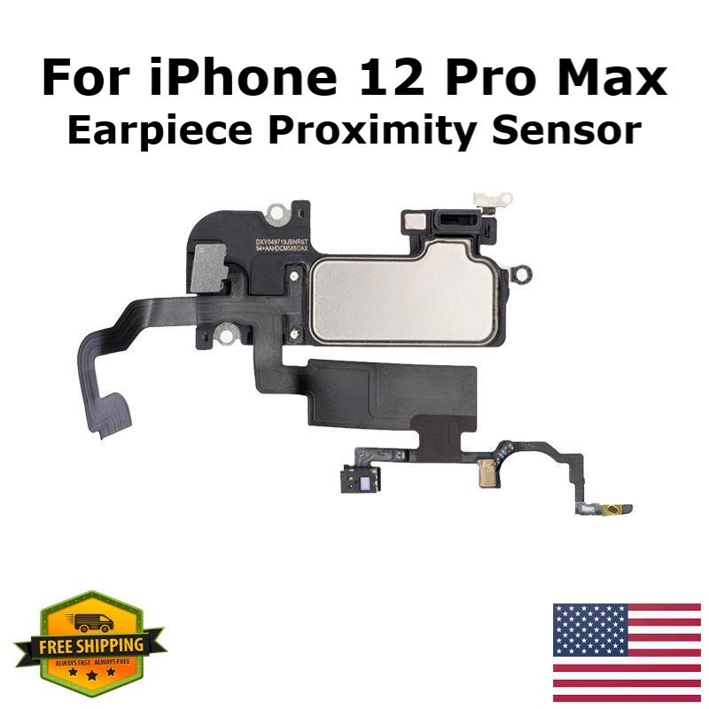 Earpiece Ear Speaker Proximity Sensor Replacement Flex for iPhone 12 Pro Max