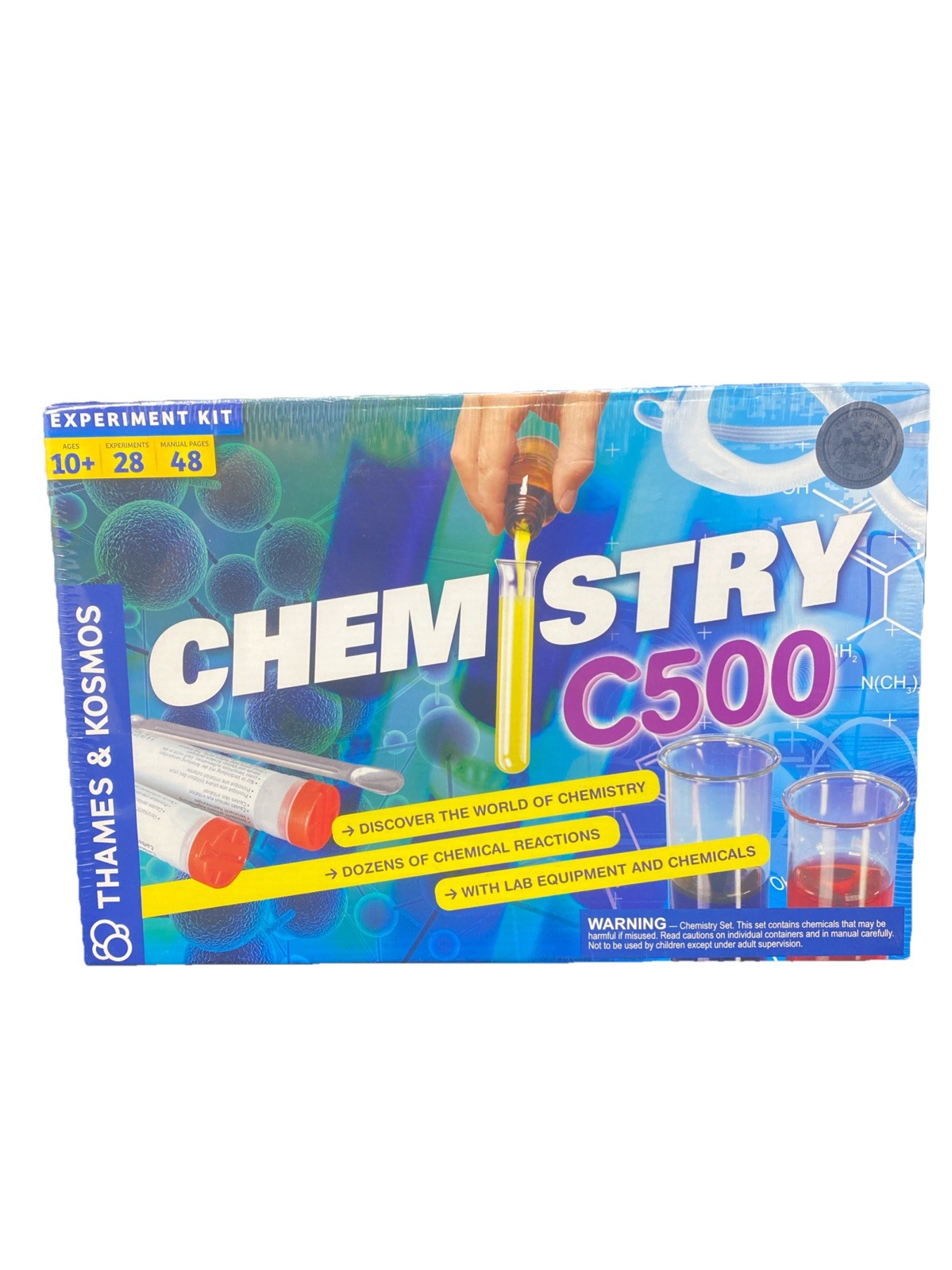 Chemistry Chem C500 Science Kit with 28 Guided Experiments 48 Page Science Guide