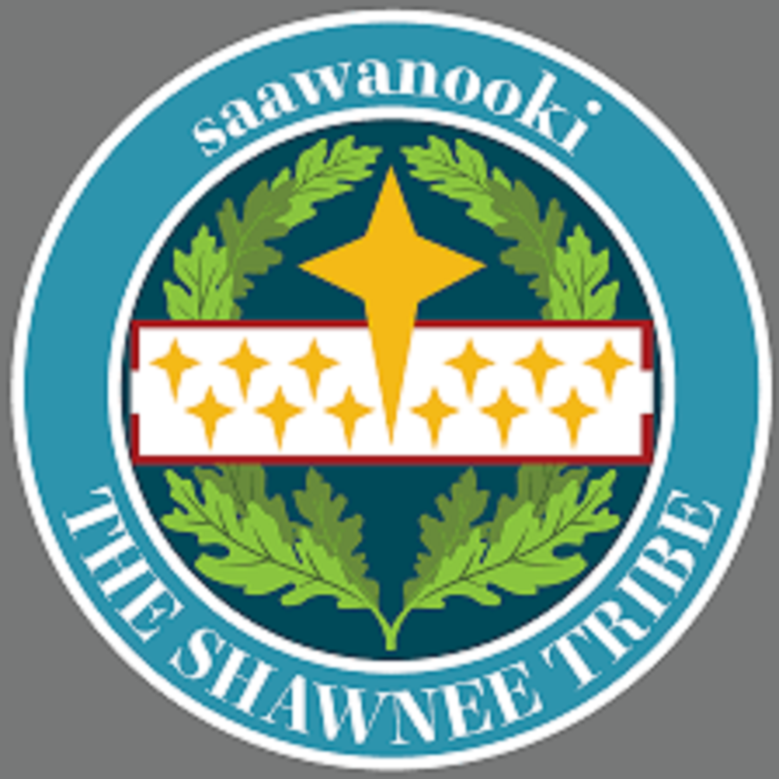 Seal of the Shawnee Indian Tribe Self-adhesive Vinyl Decal