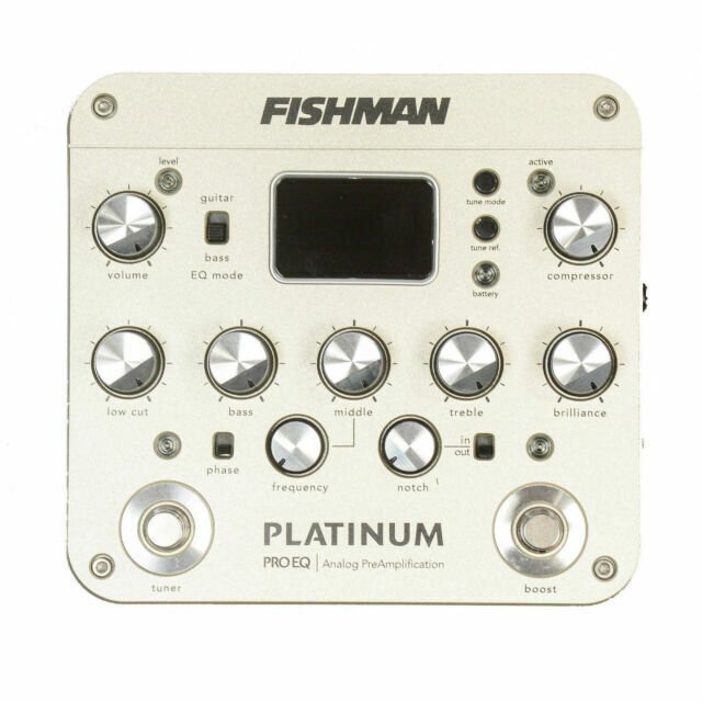 Fishman Platinum Pro EQ/DI Analog Preamp Pro-PLT-201