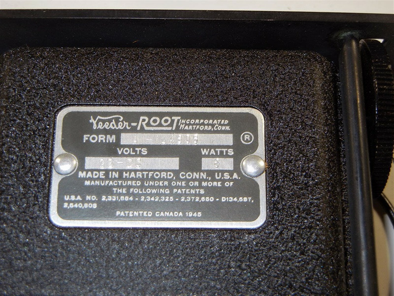 Veeder-Root Inc. A1-12A803 - (NEW) - ANALOG BATCH COUNTER - 8 Watt - 28VDC