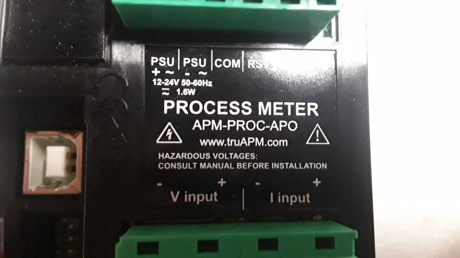 Trumeter APM-PROC-APO 4 Digit Panel Meter with Outputs Positive LCD New NIB