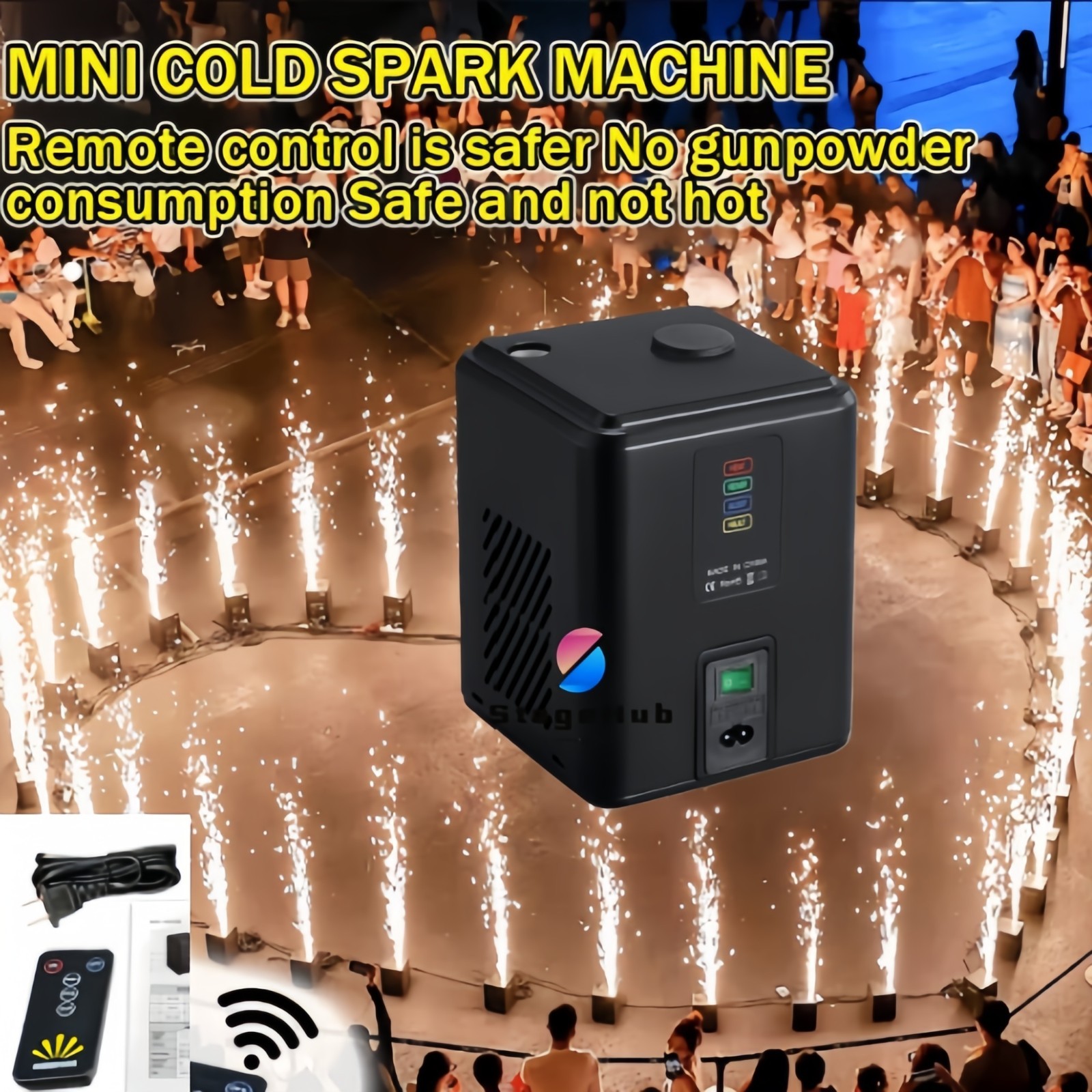 Mini 350W Cold Spark Machine Wedding Party DJ Stage Effect Fireworks Sparkler