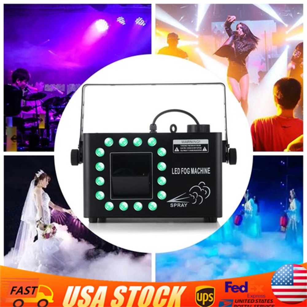 1500W Low Profile Hazer Haze Smoke Machine DMX Theater DJ Party Stage Effect