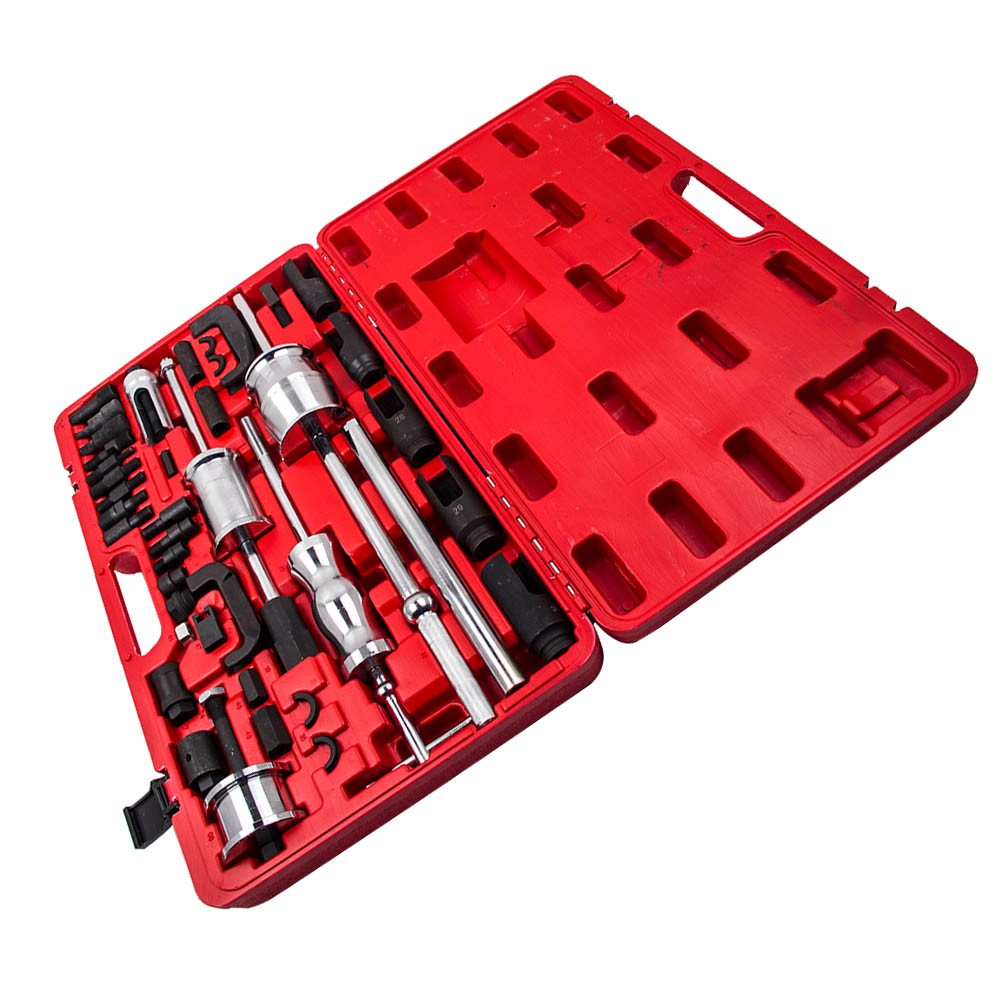 Auto Truck Diesel Injector Extractor Slide Hammer Puller Adapter Tool Kits 40PC