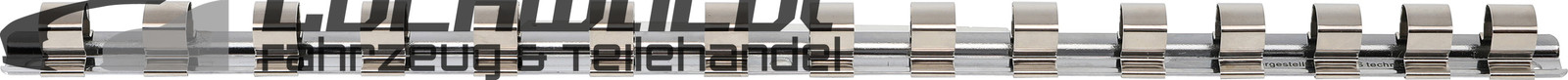 BGS Snap On Rail with 15 Clips | 12.5mm (1/2")
