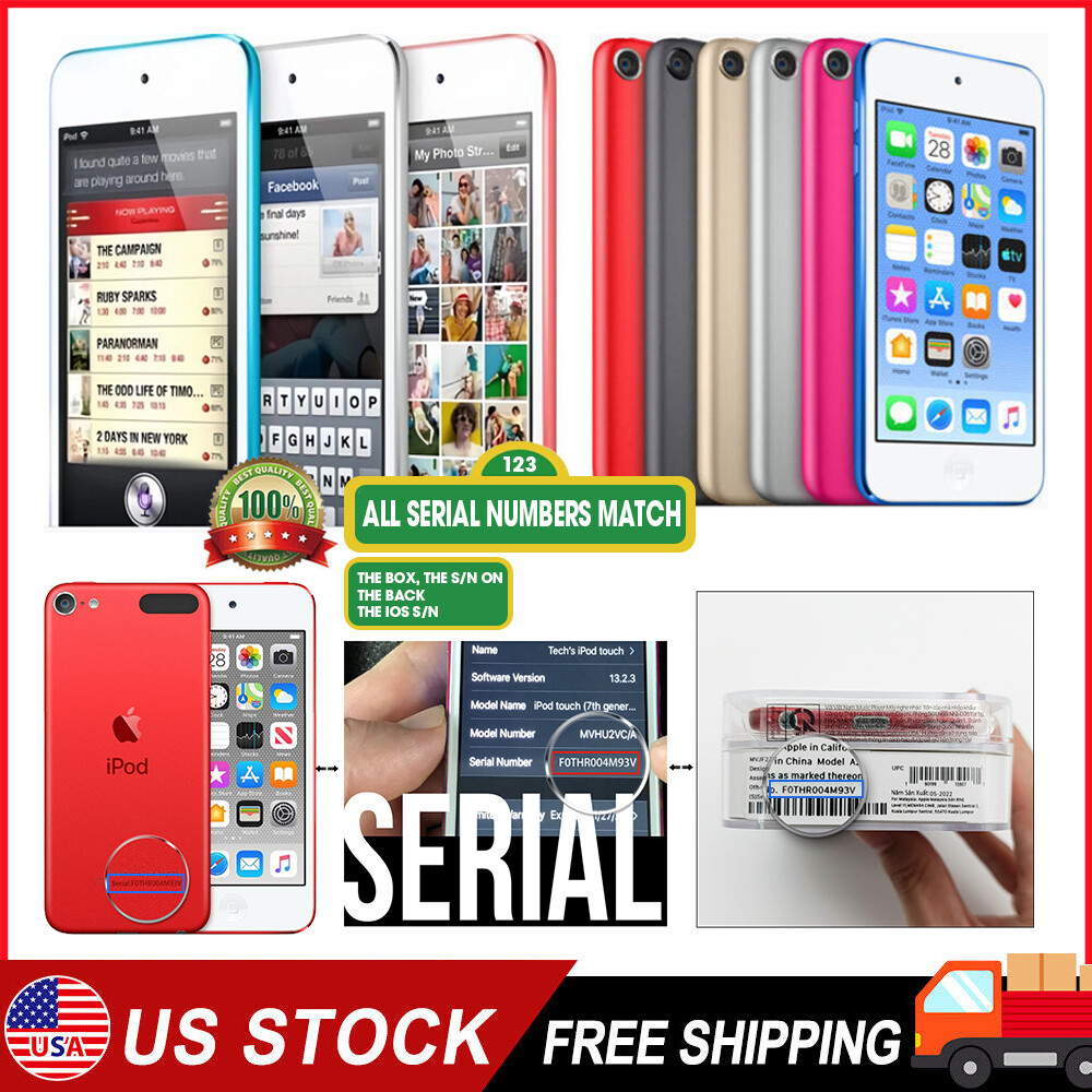 New Apple iPod Touch 6th 7th Generation 64 128 256GB MP3 Players  Best gift US