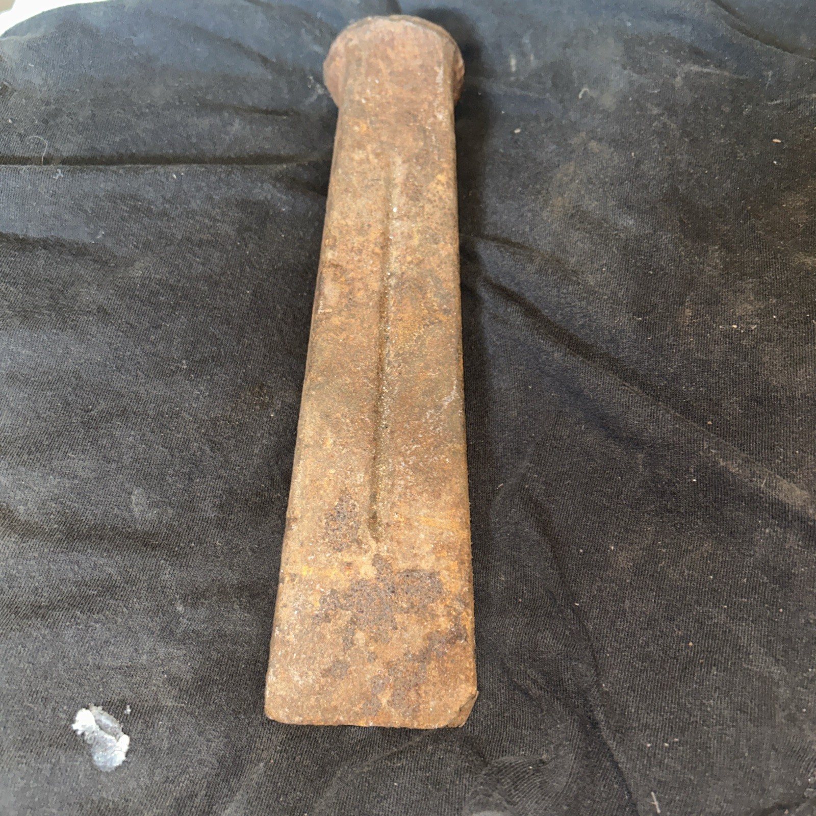 Vintage 5lb 12Oz. Iron Wood Felling Wedge Lumberjack Tool 10" w/ 2 1/2” Edge