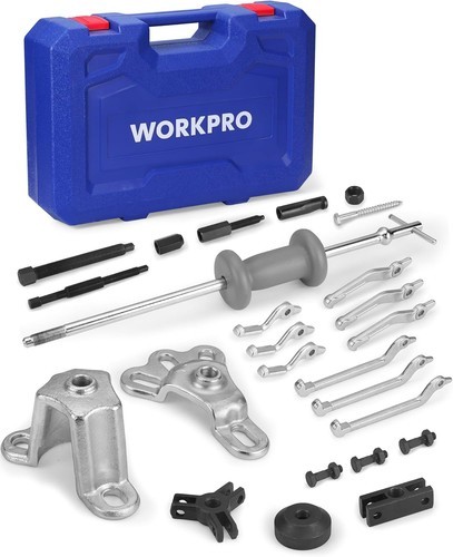 WORKPRO 27PC 9-Way Slide Hammer Puller Set Wheel Hub Removal Tool Bearing Puller