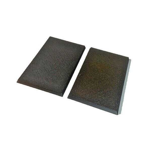 Pack of 2 60mm x 100mm Rectangle Solid Top Warhammer Wargames Bases
