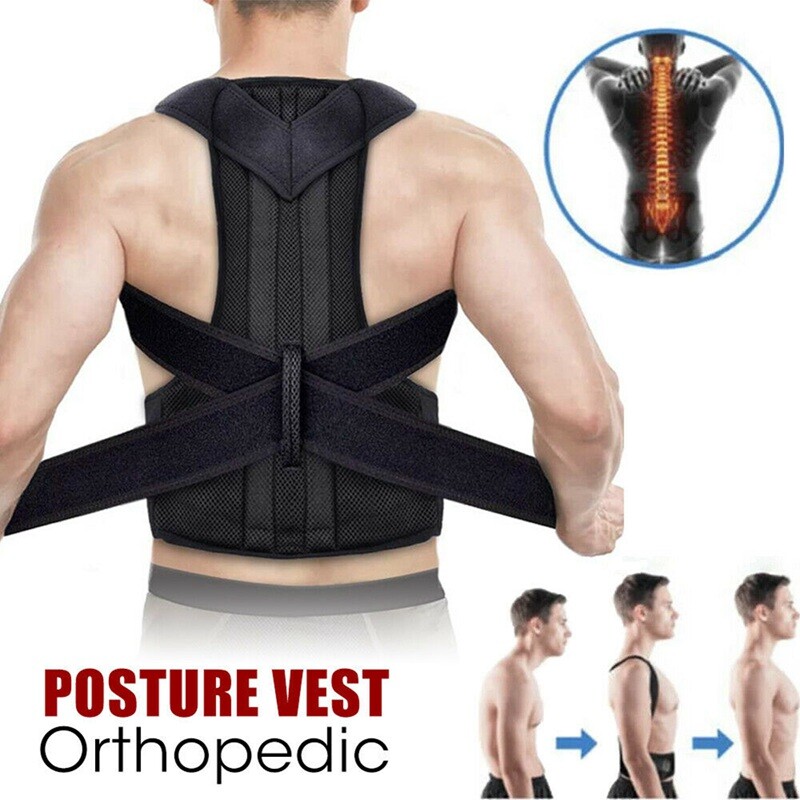 Back Brace Posture Corrector Women Men Shoulder Straightener Adjustable Support