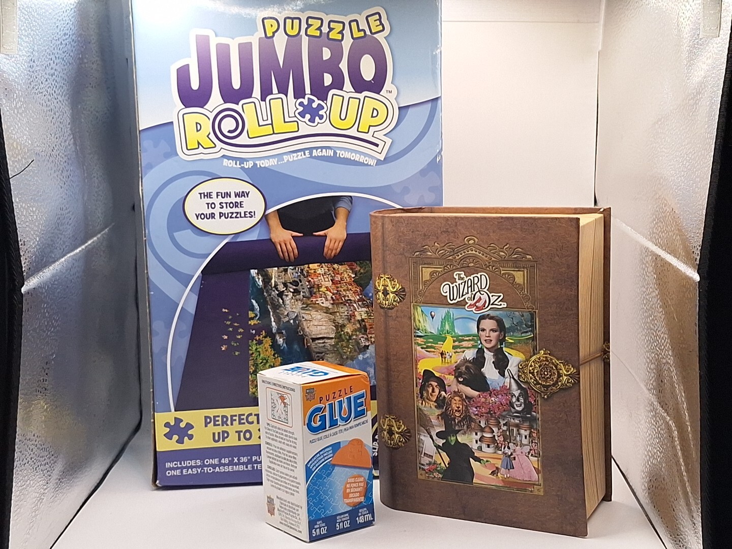 Jumbo Puzze Roll-up 48"×36" Up To 3000 Pieces  Slip Proof Corner Pads And More..