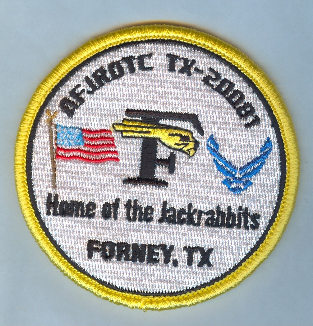 USAF JROTC SSI - FORNEY HIGH SCHOOL (TX-20081) .... MINT ... HOOK REVERSE .... X