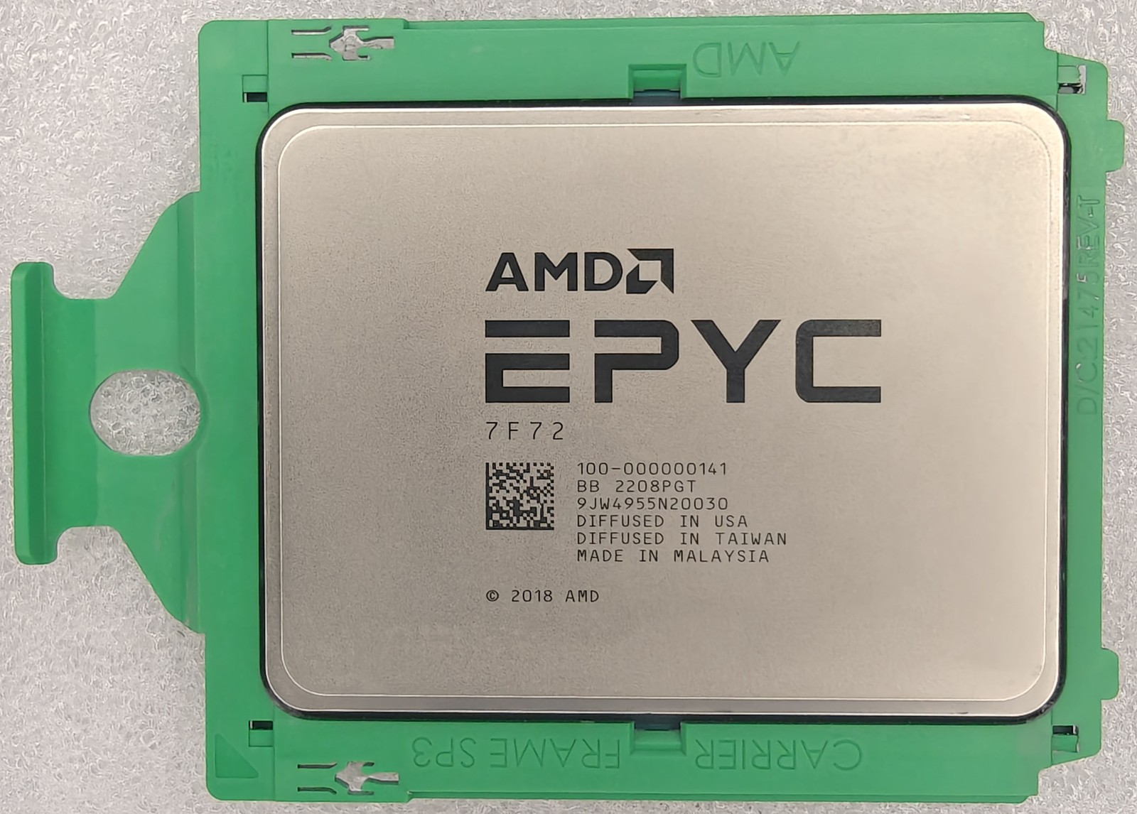 AMD epyc 7F72 24 core 48 thread 3.2GHz 192MB 240W CPU processor (unlocked)