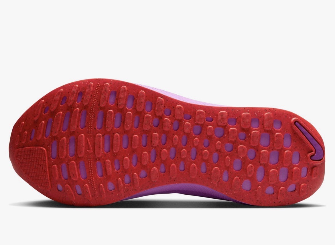 Nike ReactX Infinity Run 4 Vast Grey Hyper Violet Bright Crimson DR2665 Men’s 11