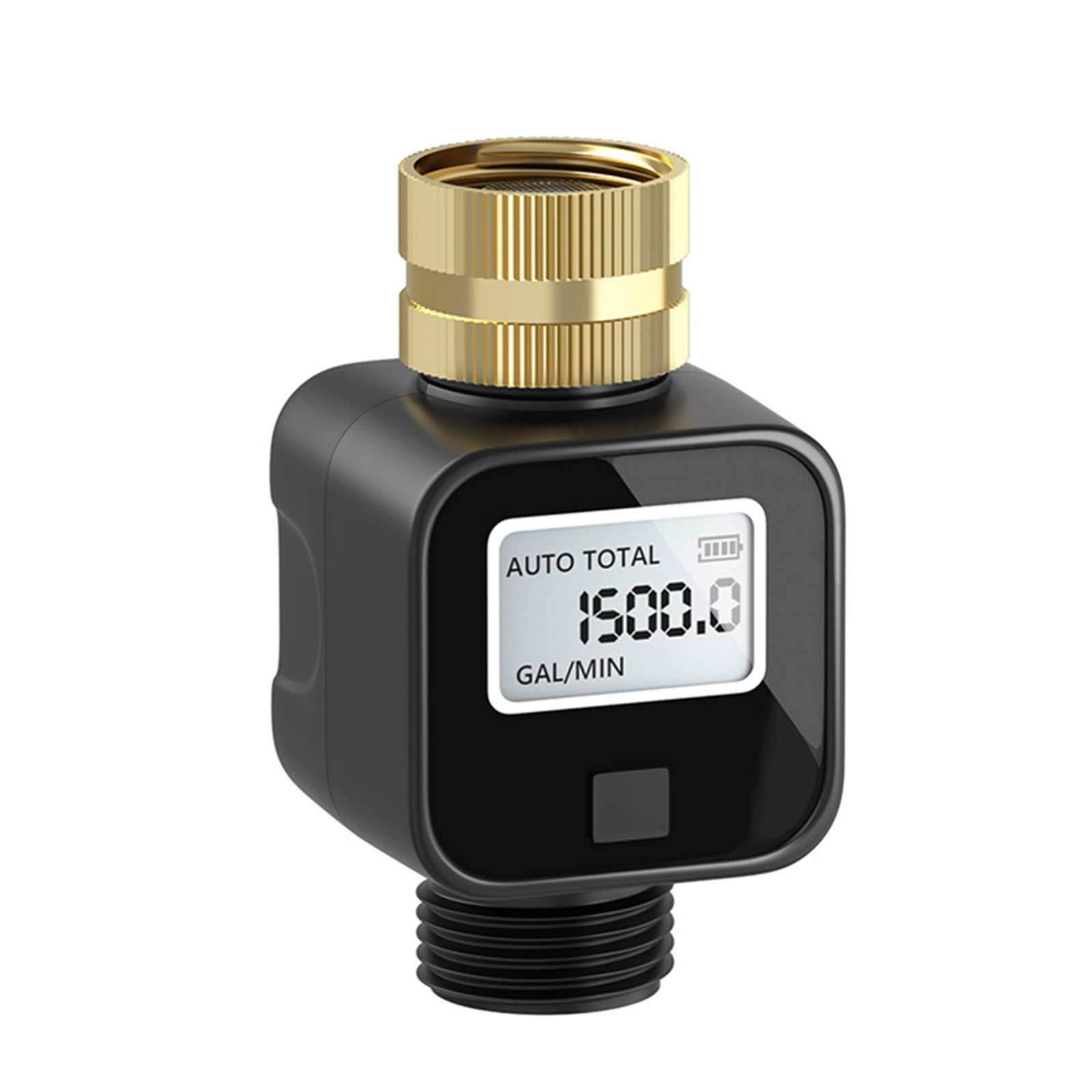 Water Flow Meter Digital LCD Display 3/4 GHT Measures Gallons Liters Per Minute