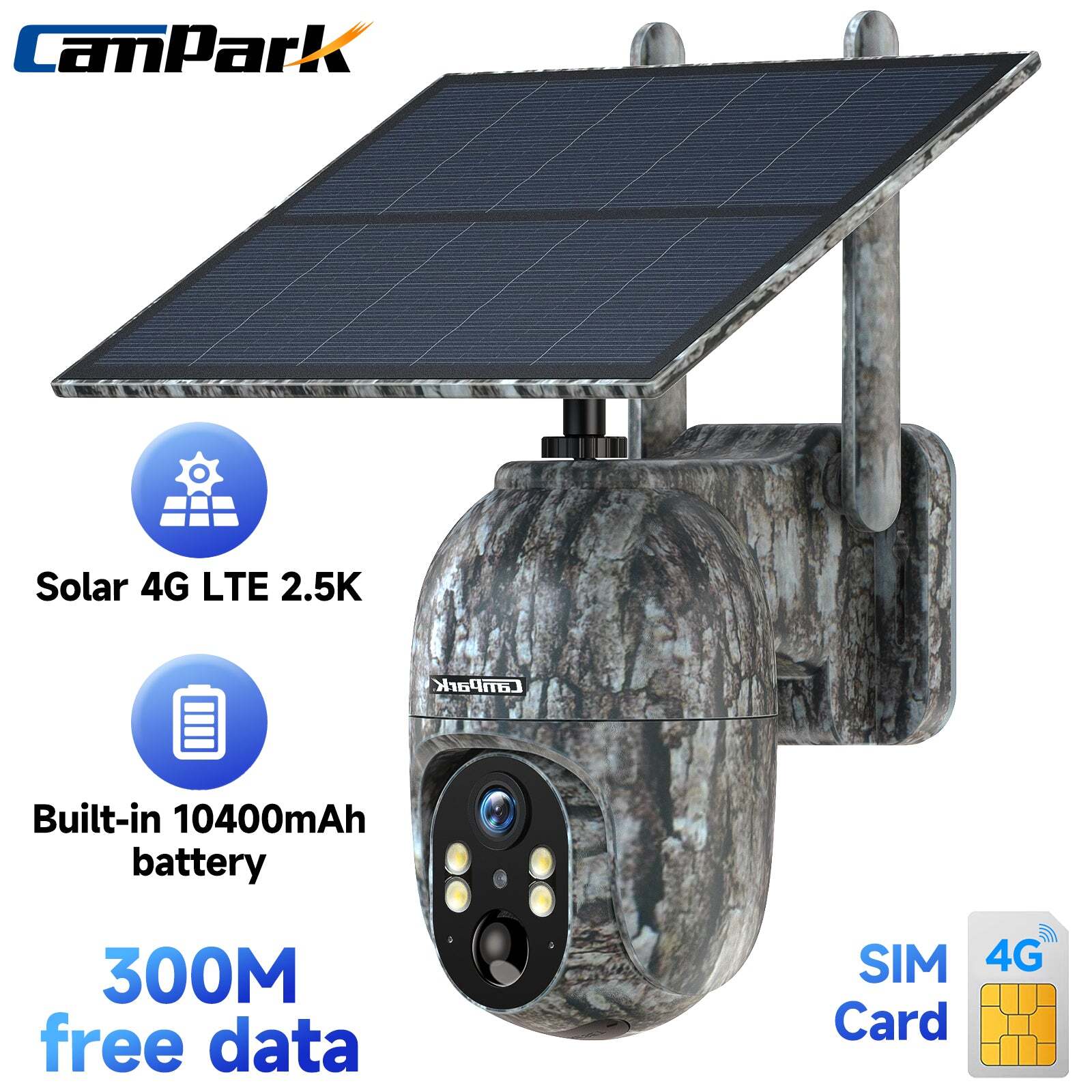 ✅ 4G LTE Cellular Trail Camera 2.5K  Solar Powered Cam Instant Alert NightVision