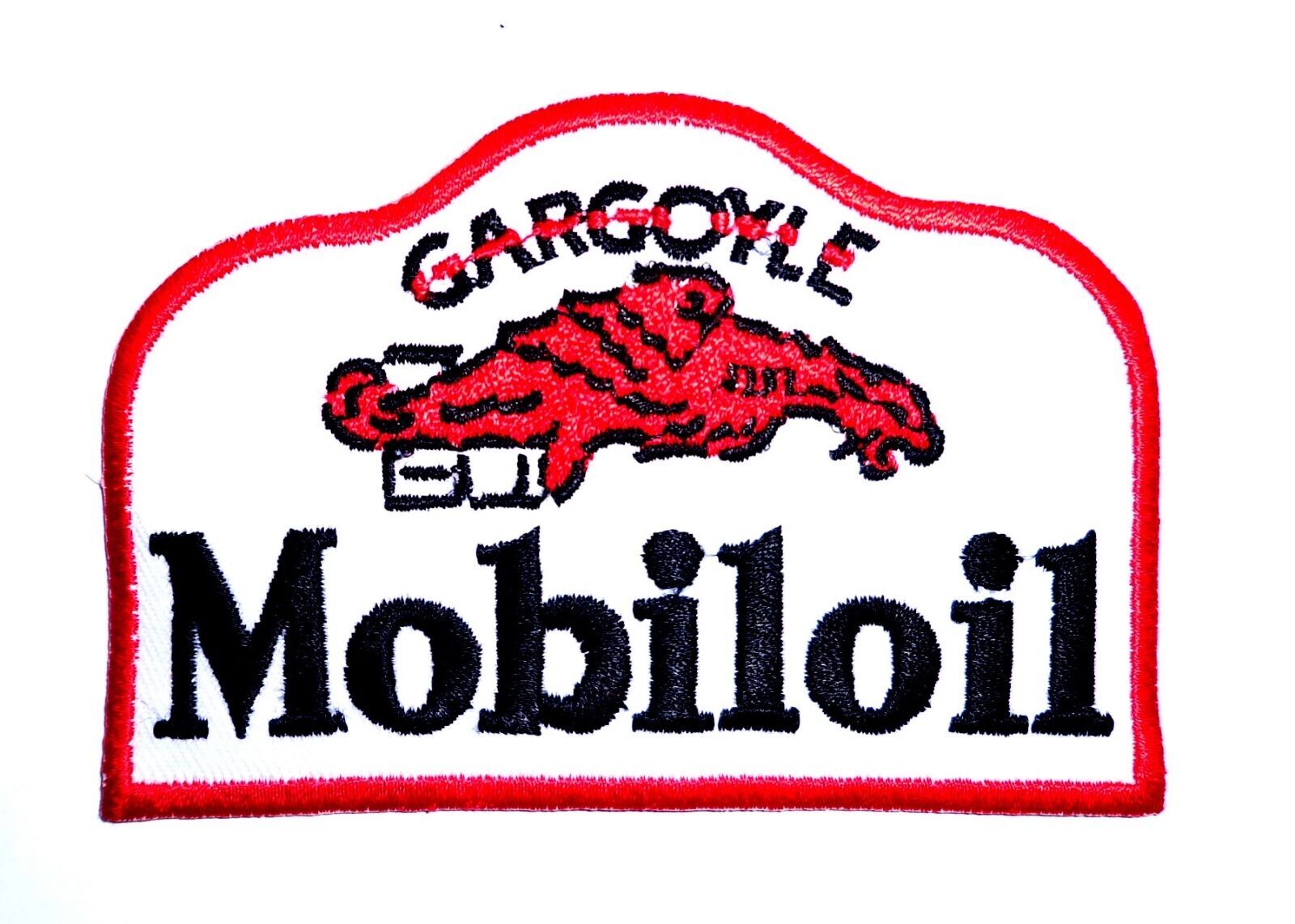 Mobiloil gargoyle patch badge Mobil gasoline motor oil service station hot rod