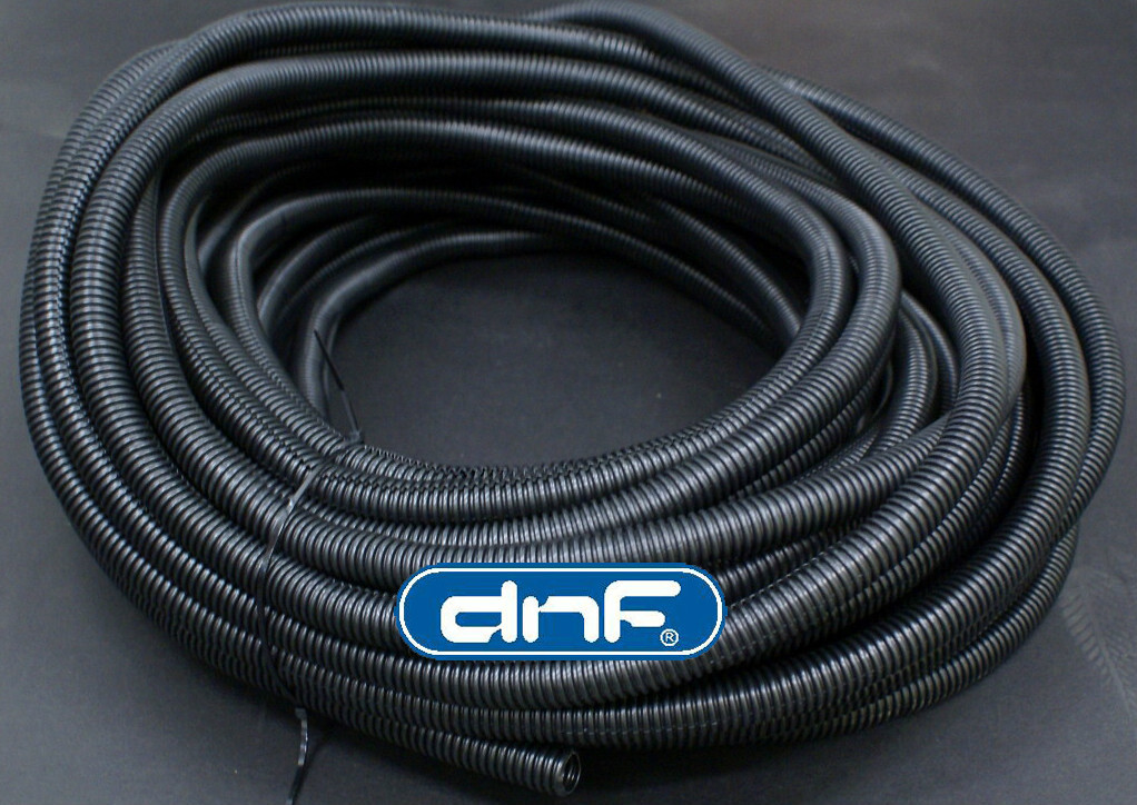 100 FT 1/4" SPLIT LOOM CABLE CONDUIT POLYETHYLENE FLEXIBLE TUBING WIRE COVER