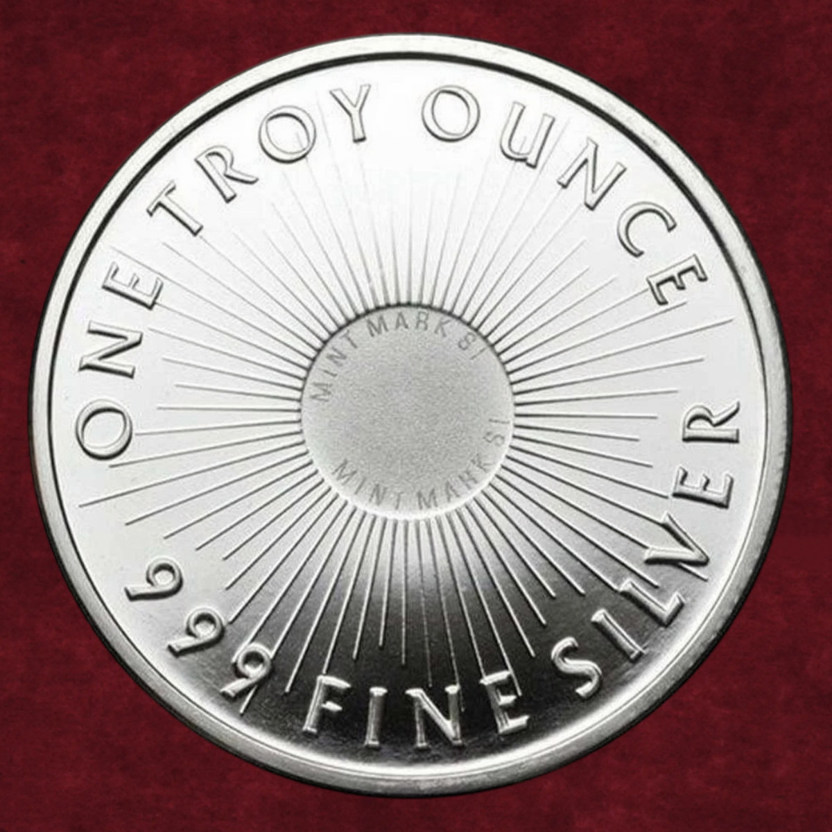 1 Troy oz Sunshine Minting .999 Fine Silver Round-With Protective Capsule